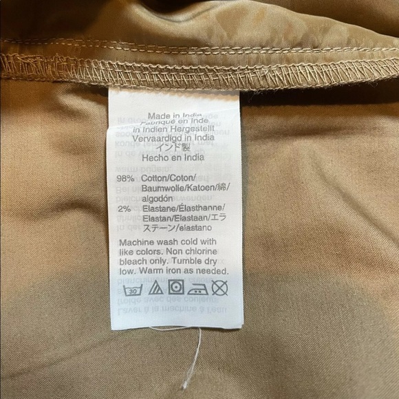 NWT J.CREW Women's Skort / Short Sz 8 Camel Cotton With Slight Stretch L1413 - Picture 9 of 10